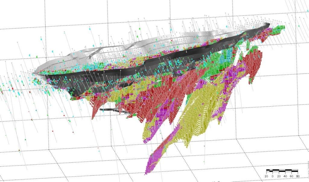 3D view if the Kingfisher deposit in Western Australia 3D view if the Kingfisher deposit in Western Australia