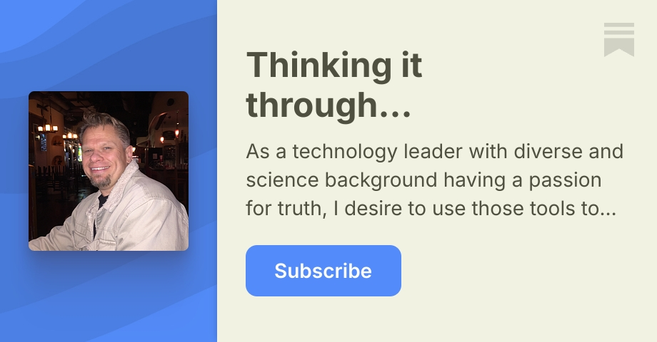 Thinking it through... | James Freeman | Substack
