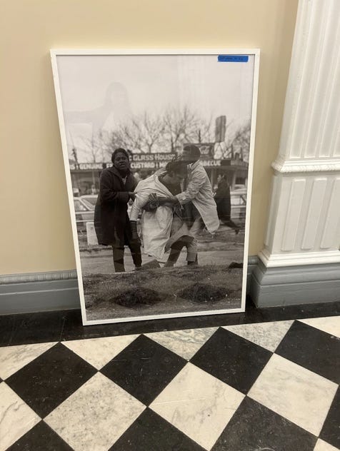 A picture of a group of people on a checkered floor

AI-generated content may be incorrect.