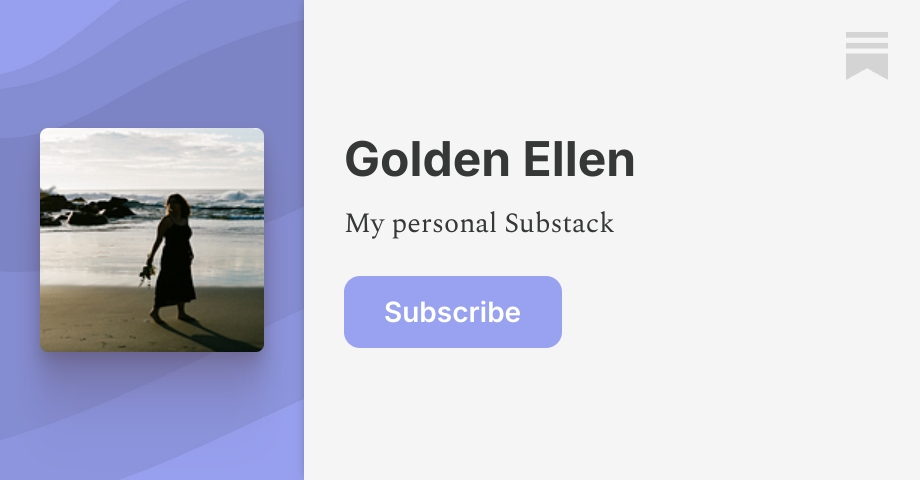 Golden Ellen | Crybaby | Substack