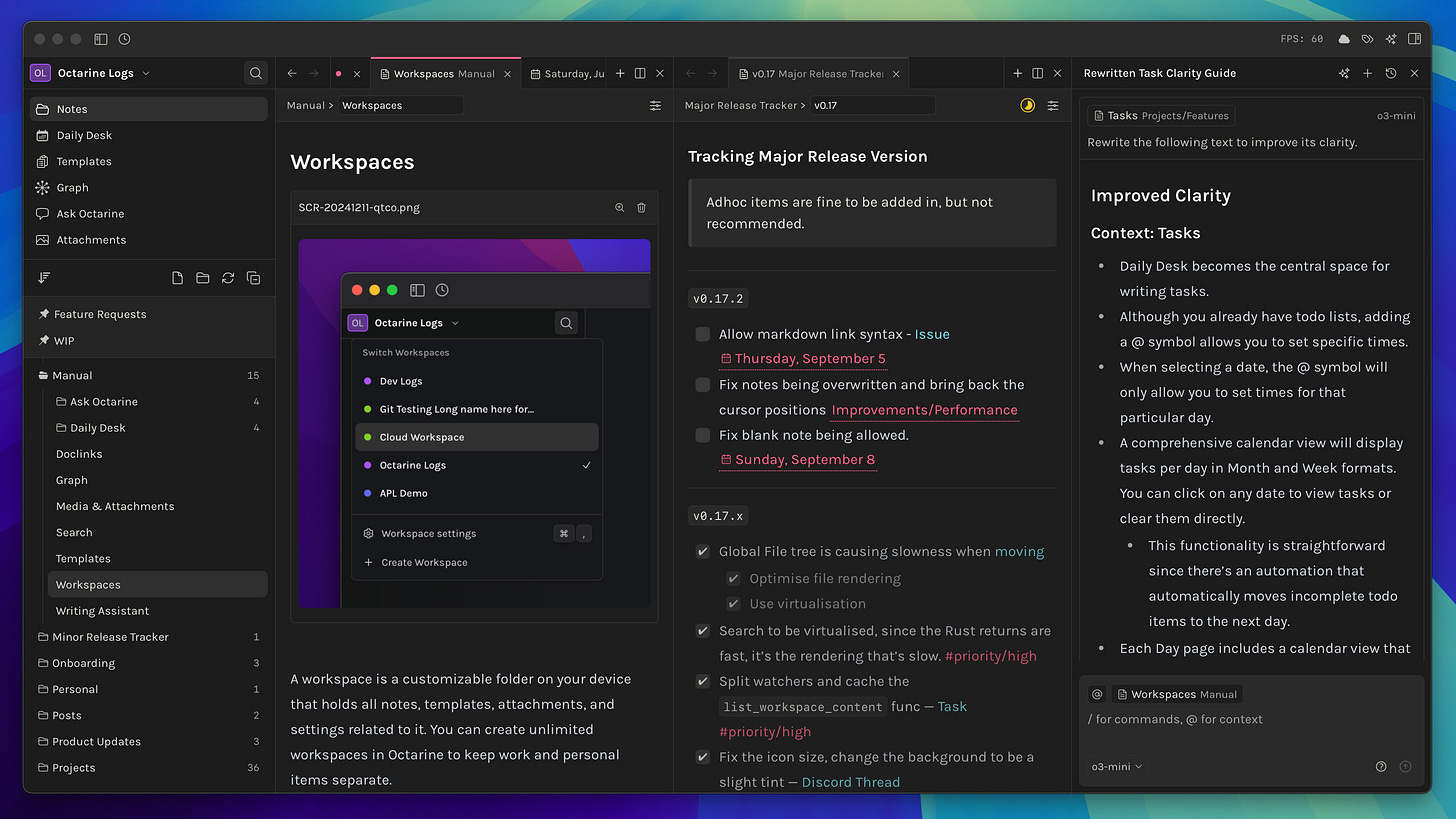 A demo of Octarine A demo of Octarine