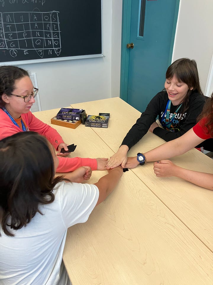 CAMPers playing elective games!
