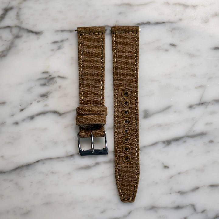Unpolished Canvas Straps