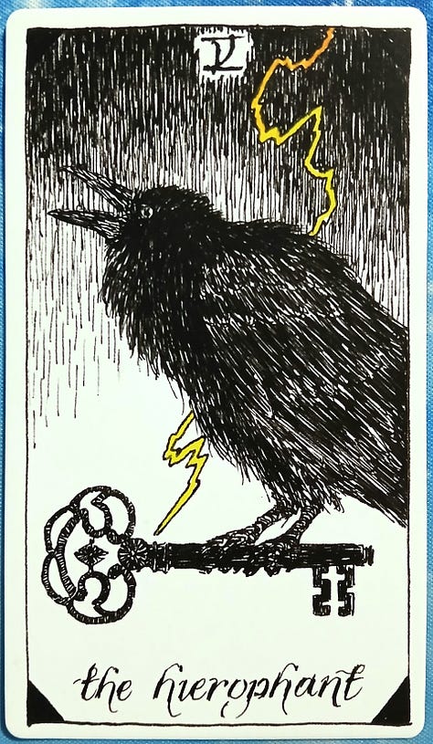 Daughter of Cups, The Hierophant, & The Chariot