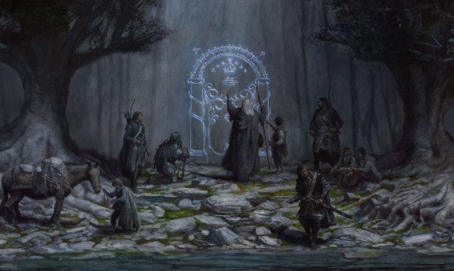 The Walls of Moria (Donato Giancola)