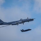 Russian Tu-142 Bear-F Approaches British Carrier Strike Group
