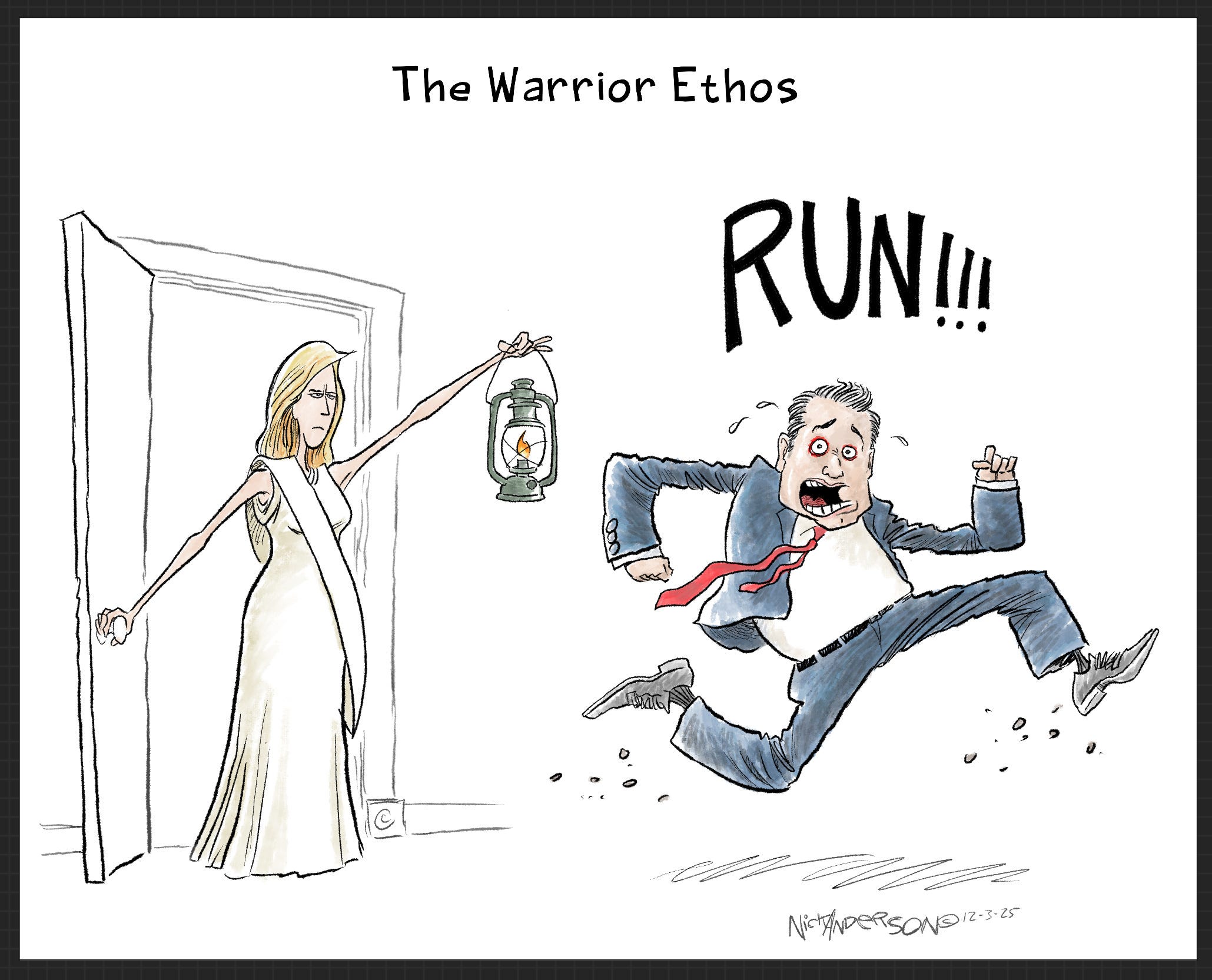 The Evolution of a Cartoon Concept - by Nick Anderson