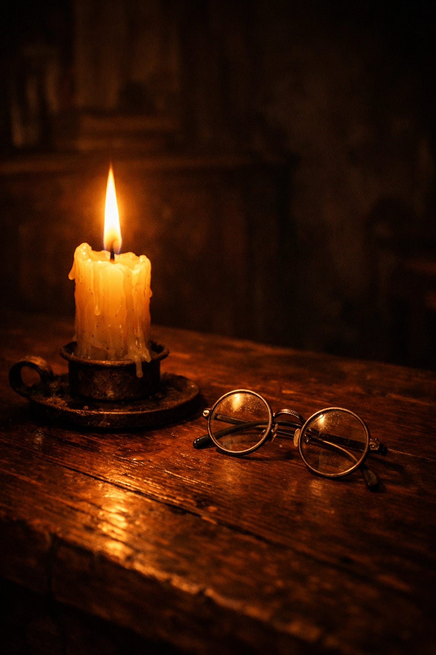 A lit candle on a dark table symbolizing the enduring light of truth and human dignity | Dr. Marcus Peter