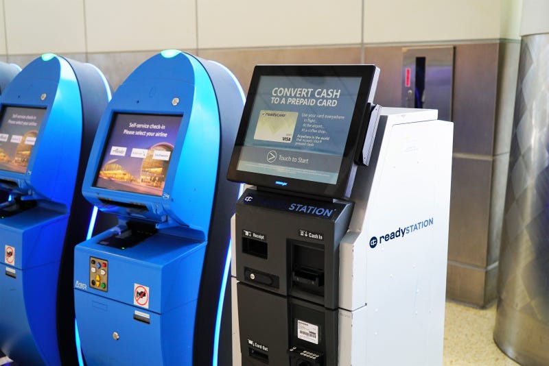 ReadySTATION® - Cash to Card Kiosks | San José Mineta International Airport