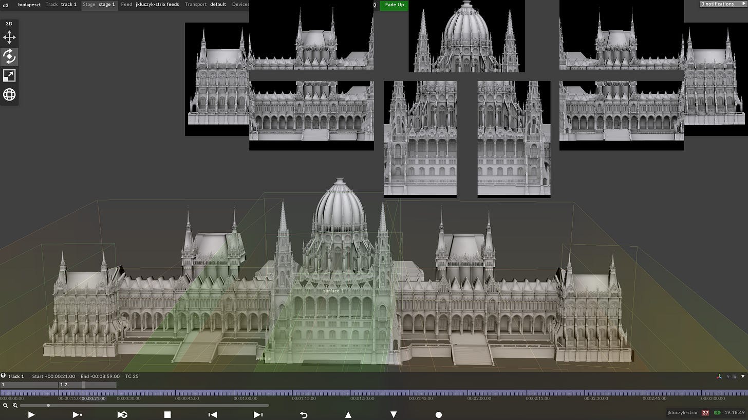 Projection mapping setup phase