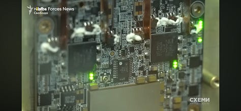 Photographic evidence of internal components from the upgraded Shahed-136 ‘2.0’ drone, showing enhanced GNSS modules, hardened navigation chips, and Russian-modified circuitry used for increased resilience against jamming and precision targeting.