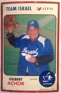 Batting last, "Happy" Gilbert Achor.