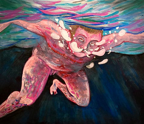 Self portraits of me underwater