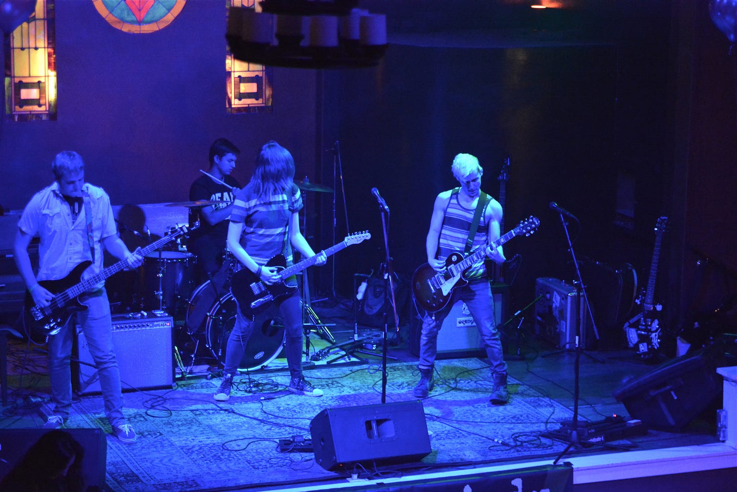 The first band of the night For the Fire.