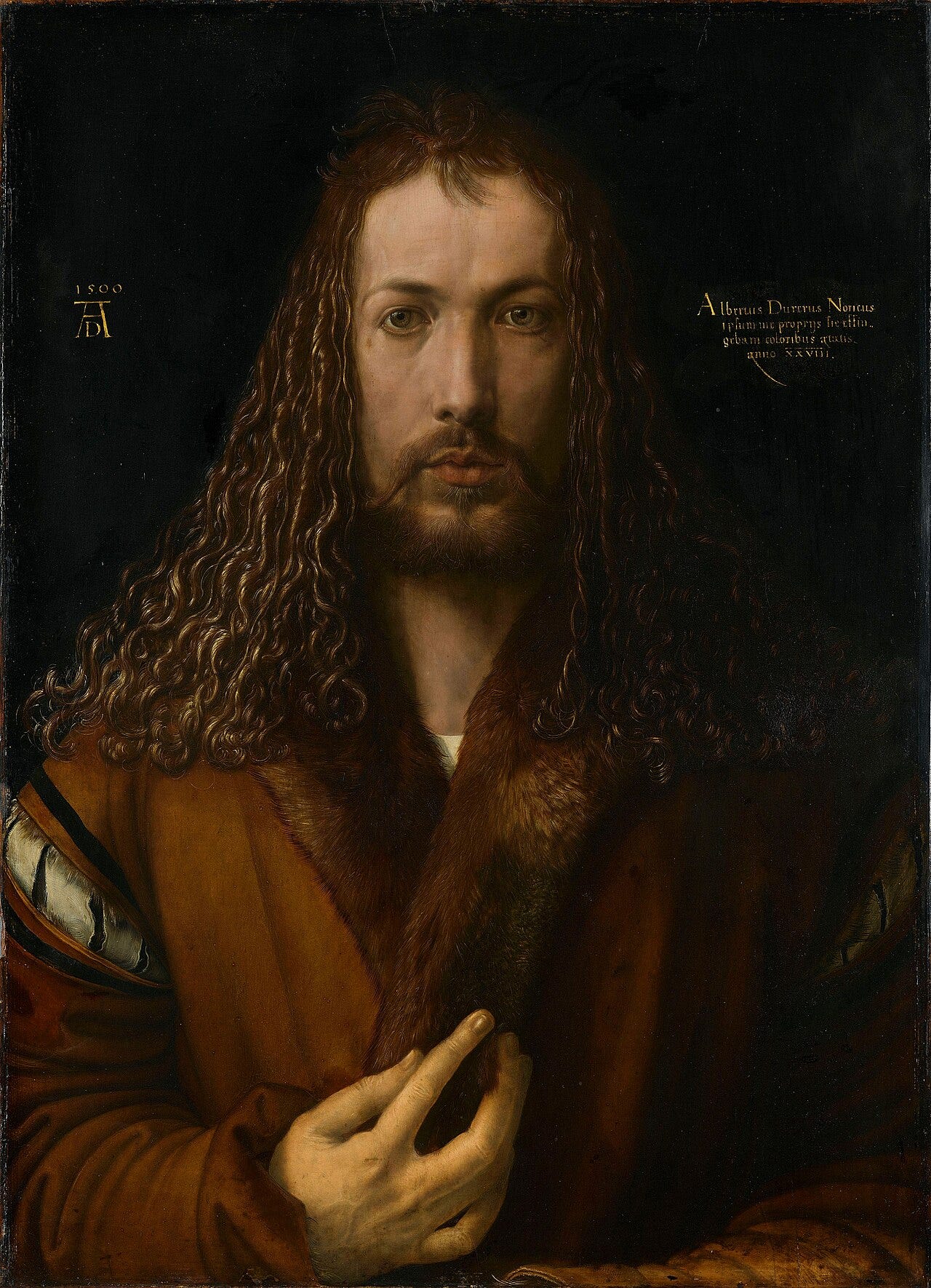 Albrecht Dürer, Self Portrait at 28, 1500 Albrecht Dürer, Self Portrait at 28, 1500