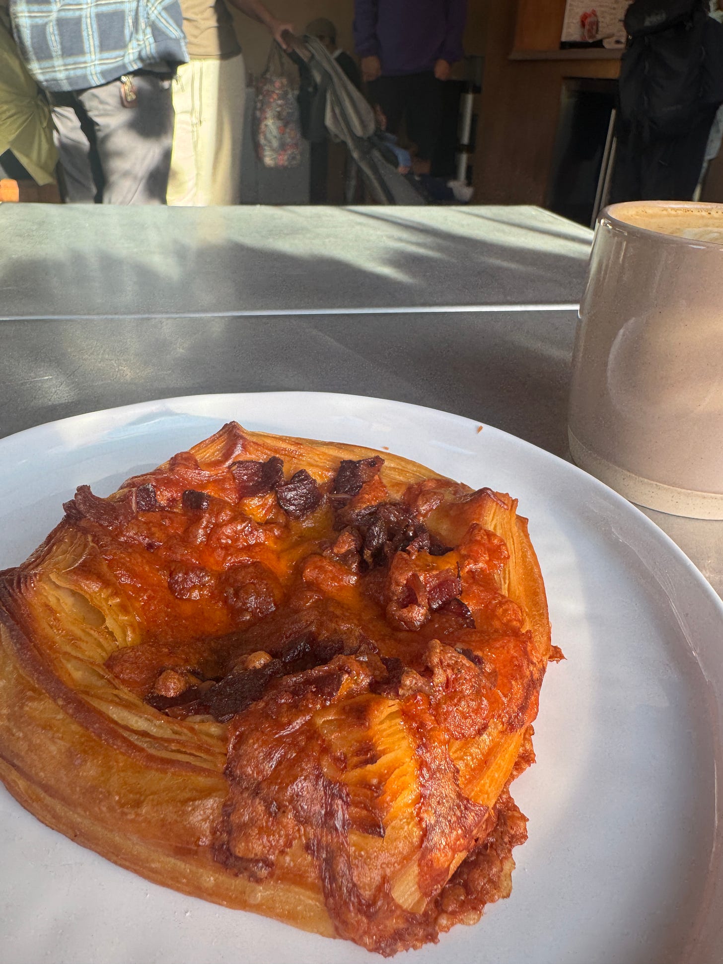 Cheese Danish on a counter