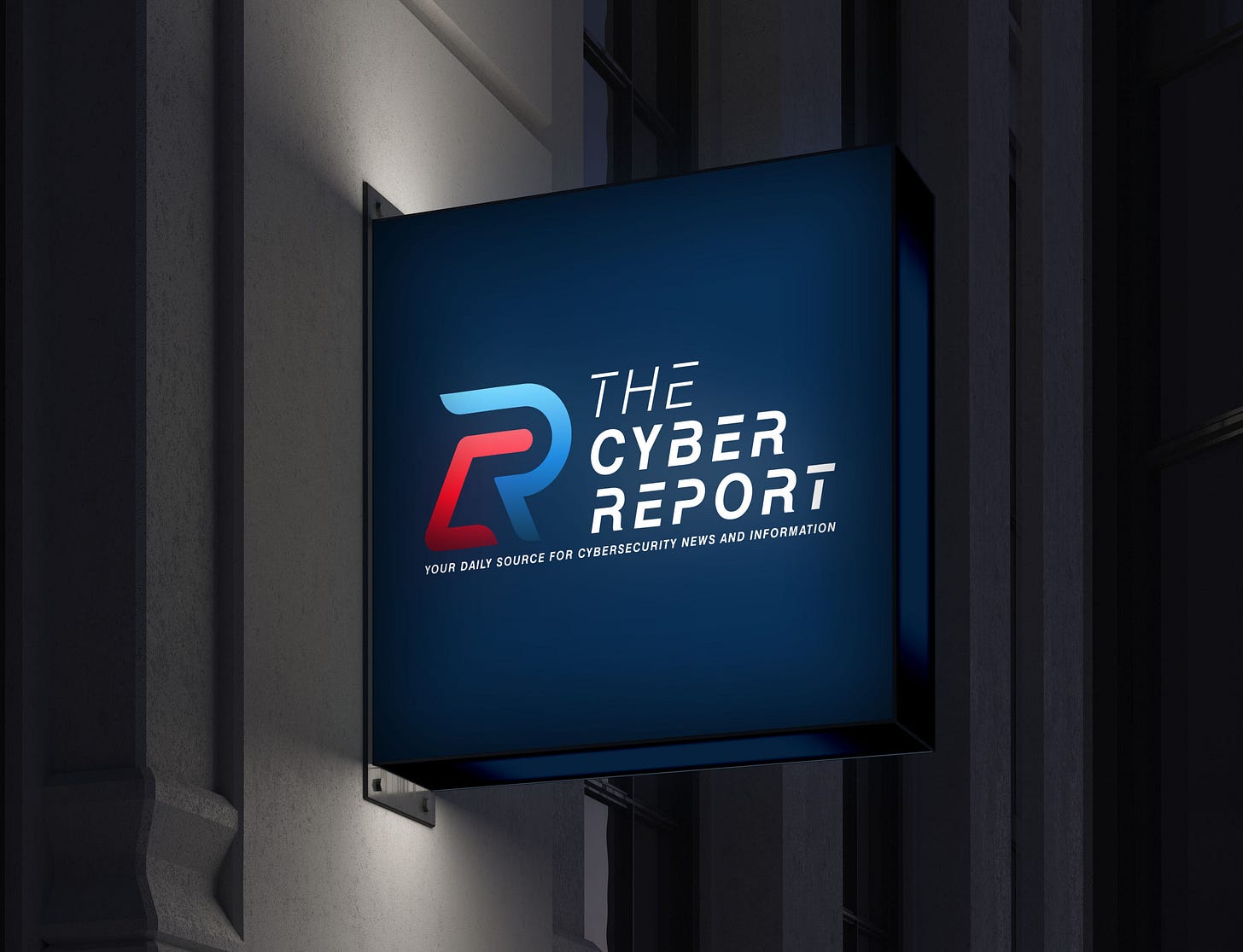 TheCyber.Report's Logo in 3d