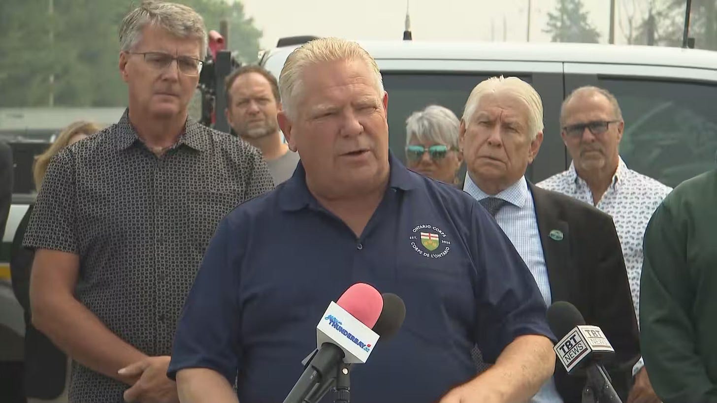 Doug Ford vivement critiqué aux États-Unis après son appel à l’aide contre les feux de forêt Doug Ford vivement critiqué aux États-Unis après son appel à l’aide contre les feux de forêt