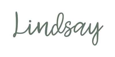 a signature that says "Lindsay"