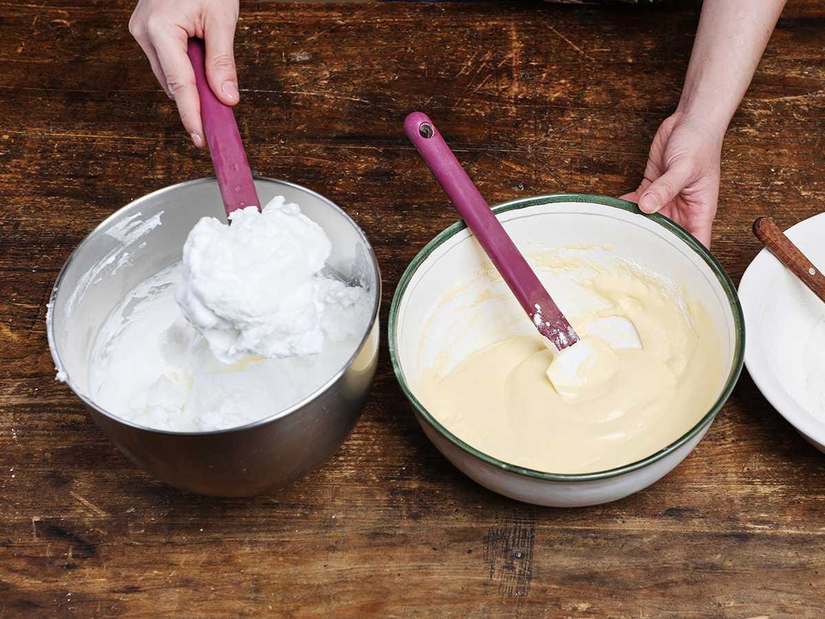 Scooping Beaten Egg Whites