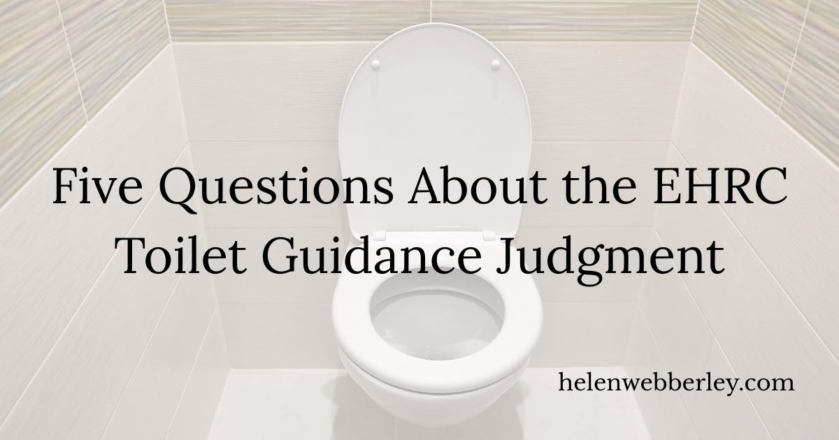High Court ruling on EHRC toilet guidance explained