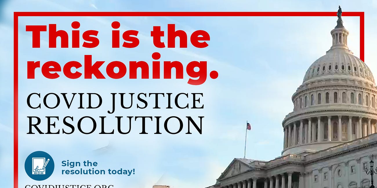 Sign the COVID JUSTICE Resolution Now!