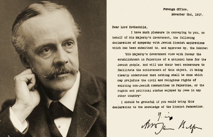 La Declaración Balfour, 1917 | CIE
