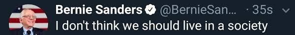 Bernie Sanders on Twitter: "I don't think we should live in a ... Bernie Sanders on Twitter: "I don't think we should live in a ...