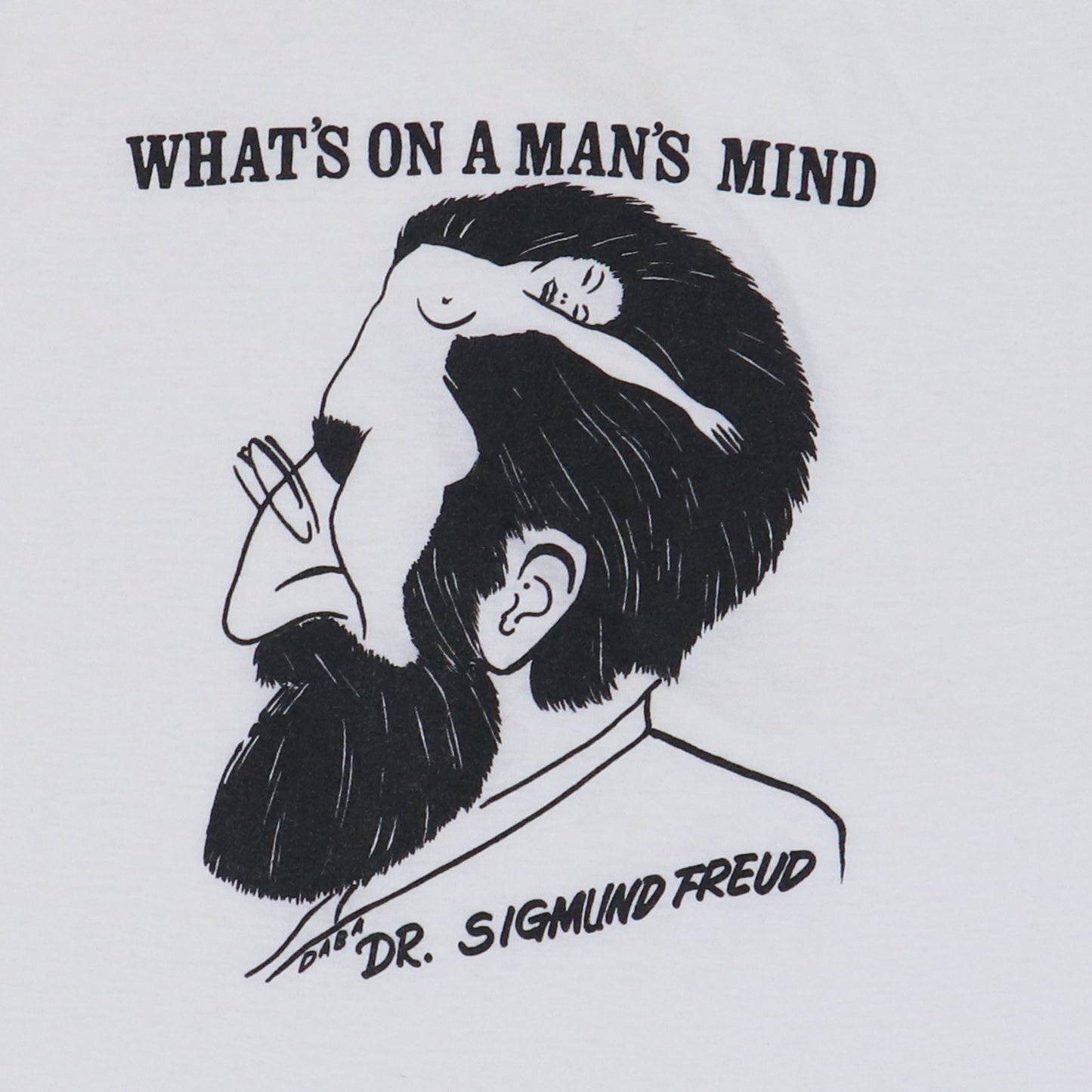 1980s Sigmund Freud What's On A Man's Mind Shirt – WyCo Vintage