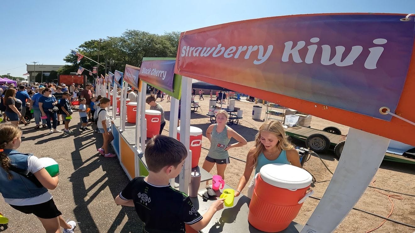 Dive into 'Sharkelberry Fun' at the world's largest Kool-Aid stand