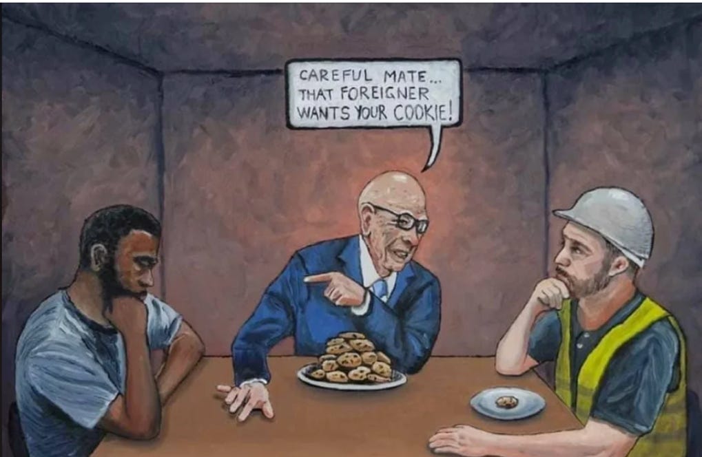 A cartoon of a person pointing at a plate of cookies

Description automatically generated