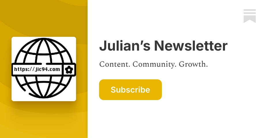 Julian’s Newsletter | Jules | Substack