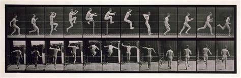 Nude woman spreading a rug on the floor (Animal Locomotion, 1887, plate ...