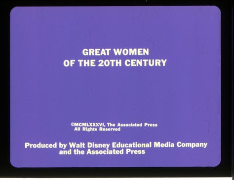 A series of opening titles for filmstrips by The Walt Disney Educational Media Company. "advice on Lice and Life Part 1." "Tigger Learns Not to Cheat." "Our Body Systems: An Overview." "Pooh Catches Spring Fever." You--and Your Ears." "No. 929: The Secret of the Pentagram." "Great Women of the 20th Century." "The Story of Menstruation."
