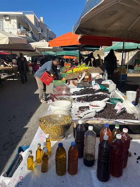 On Saturday, there’s Open Bazaar where you can pick up fresh fruits, cheese, olives, and herbs, plus nice souvlaki stands, or simply for a stroll to experience the chaotic, uplifting market energy.