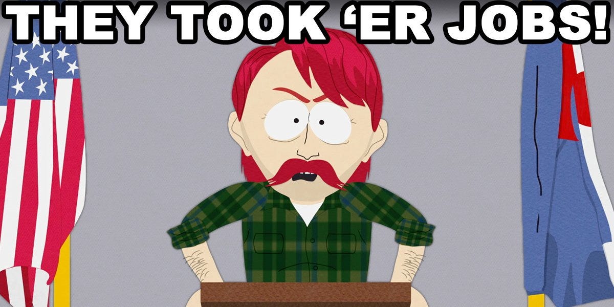 South Park on Twitter: ""They took our jobs!!!" https://t.co/xknxNyUe6I" /  Twitter