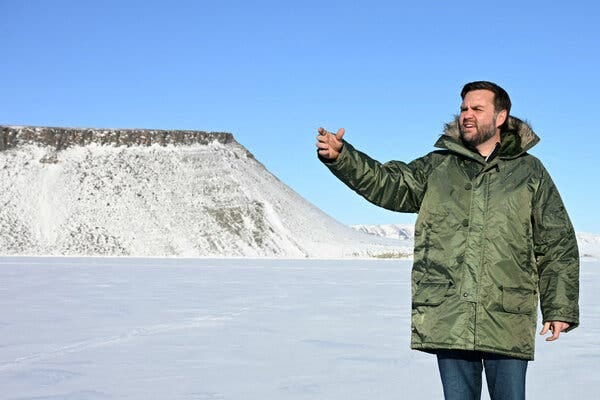 Visiting Greenland, Vance Finds the Weather and the Reception Chilly - The  New York Times