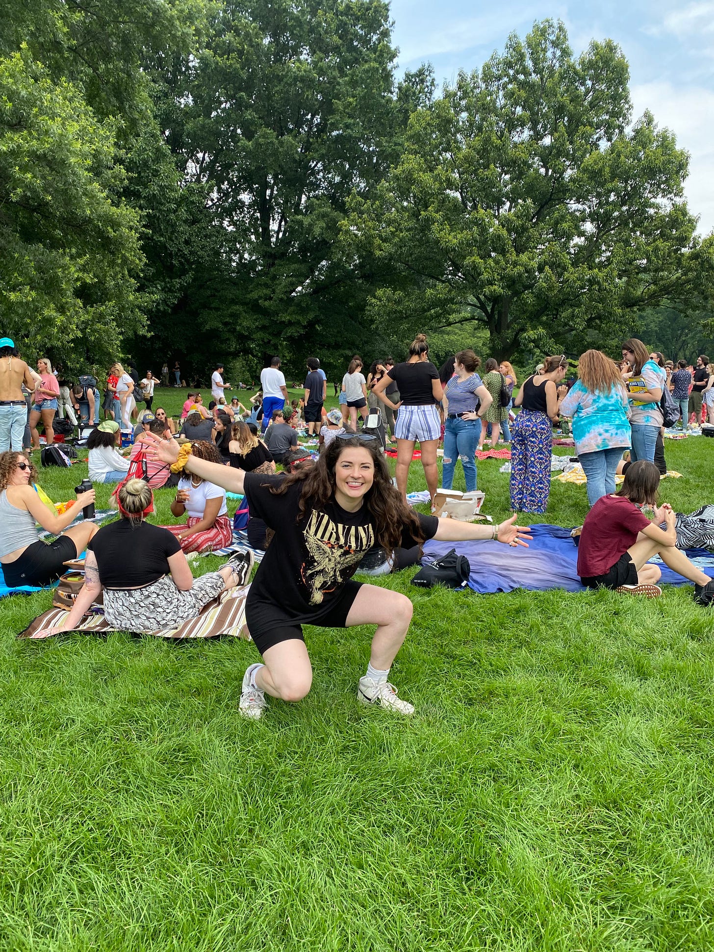 Meizz at her meet-up in Central Park on July 11