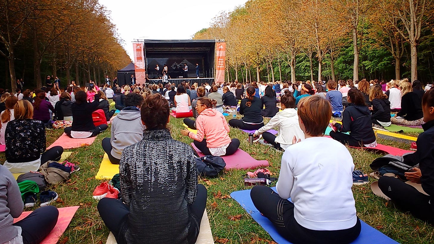 yoga festival in Paris, France