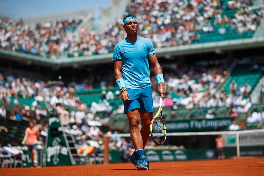 rafael nadal pulling bulge at french open 2019 for roger federer rafael nadal pulling bulge at french open 2019 for roger federer
