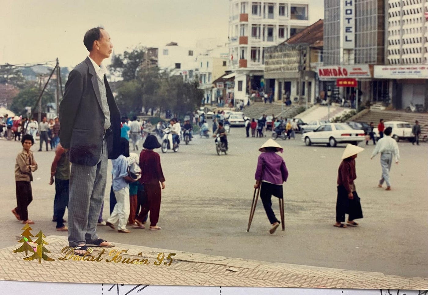 My grandfather returning to visit Vietnam after the war concluded