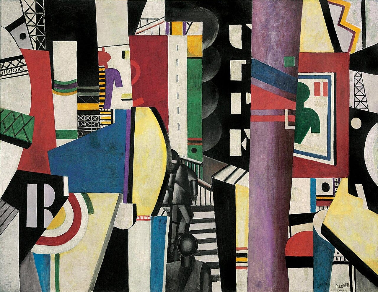Fernand Leger The City 1919 cubist urban scene Fernand Leger The City 1919 cubist urban scene