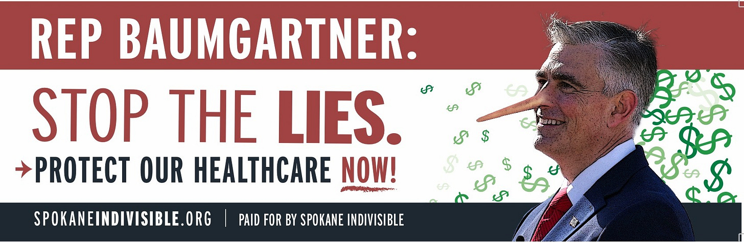 Rep Baumgartner: Stop the lies. Protect our healthcare 