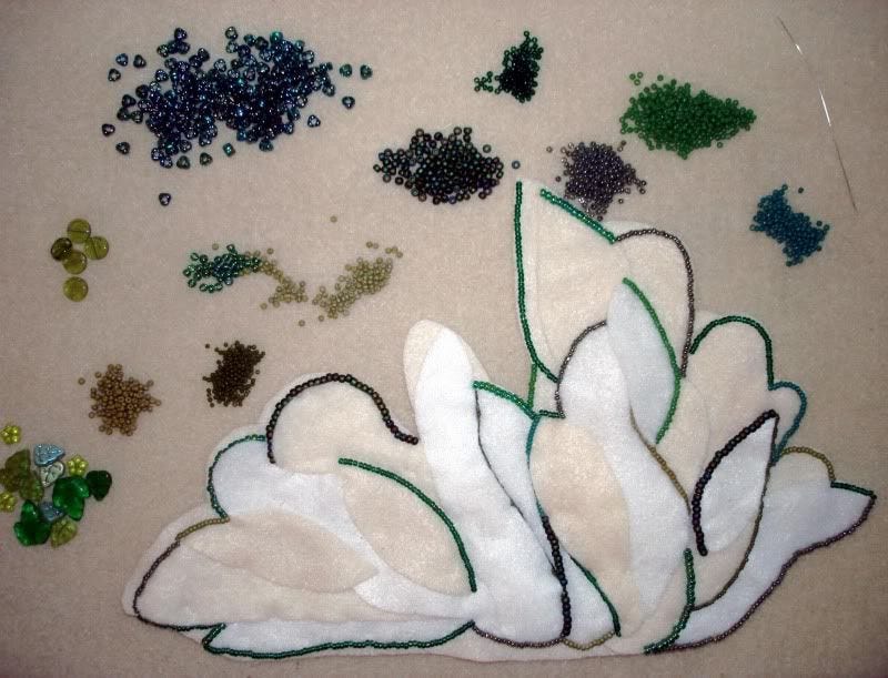 beaded White House east west wing Barack Obama pop art beadwork bead embroidery blog beaded White House east west wing Barack Obama pop art beadwork bead embroidery blog