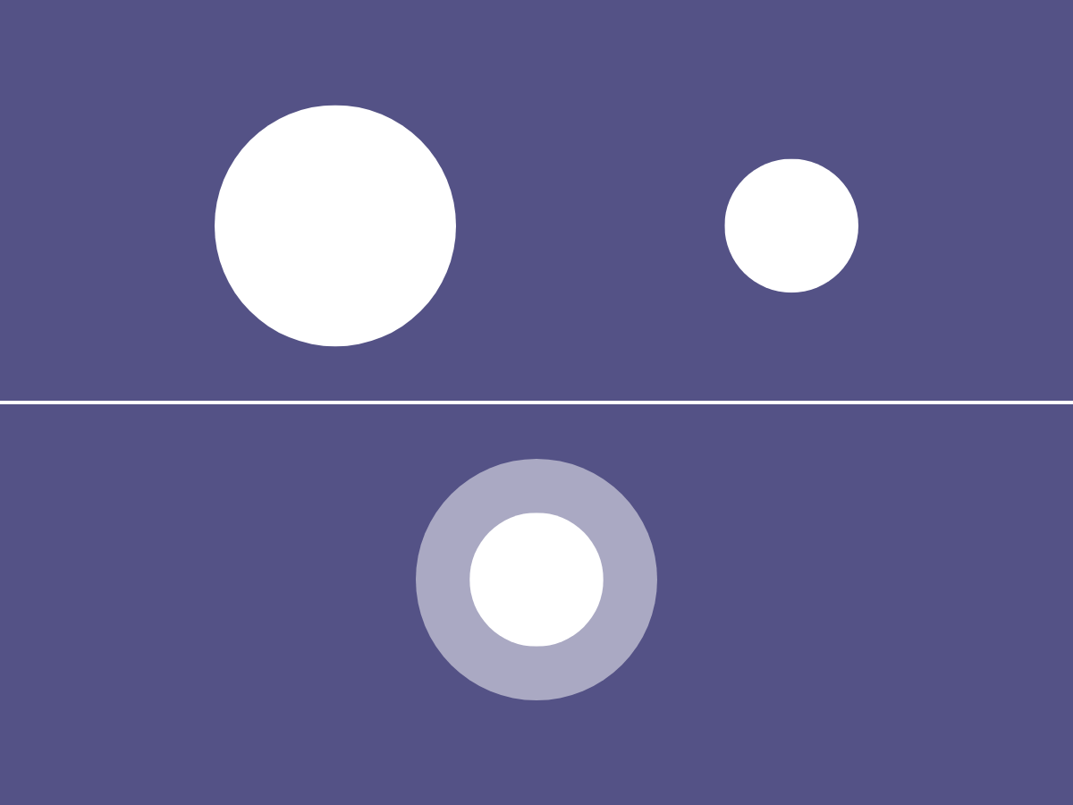 purple background with white random circles on it