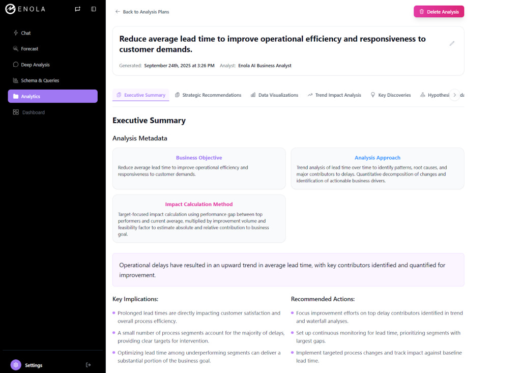 ChatGPT Alternative for Data Analysis: Enola vs. ChatGPT
