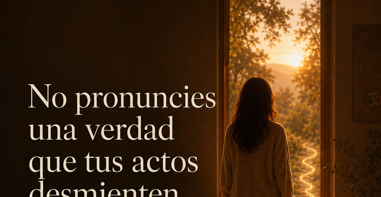 El dharma se lee en tus actos