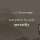 Surplus Is Not Security