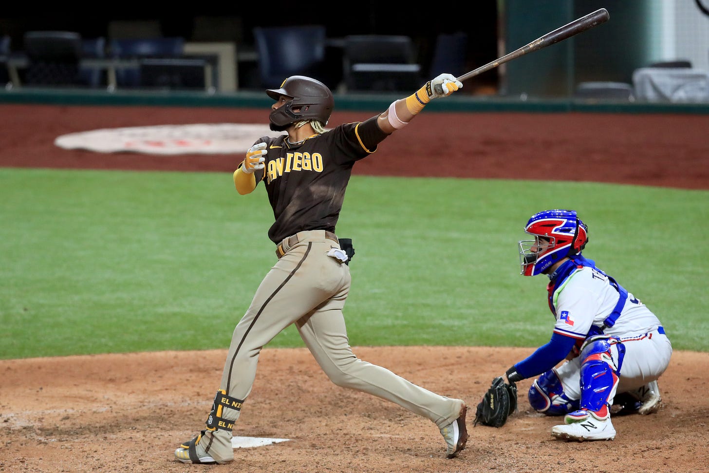 Fernando Tatis' grand slam on a 3-0 count in blowout game irks Rangers, and  Bud Black weighs in