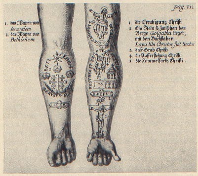 Custom Tattoo Work—Historical Improvisation During William Lithgow's 1612  Pilgrimage | tattoohistorian.com